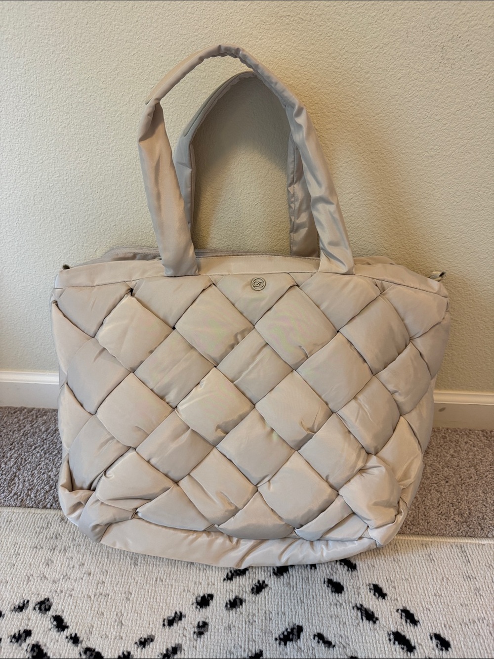 NEW CALIA Luxe Quilted Puffer Tote